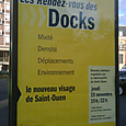 Docks St-Ouen : affichage réunion 19 nov 09